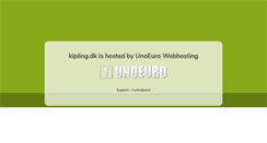 Desktop Screenshot of kipling.dk